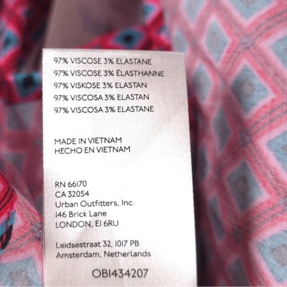 NWT Free People Women's It Takes Two Long Sleeve Mini Dress Pop‎ Combo LARGE - Picture 15 of 16